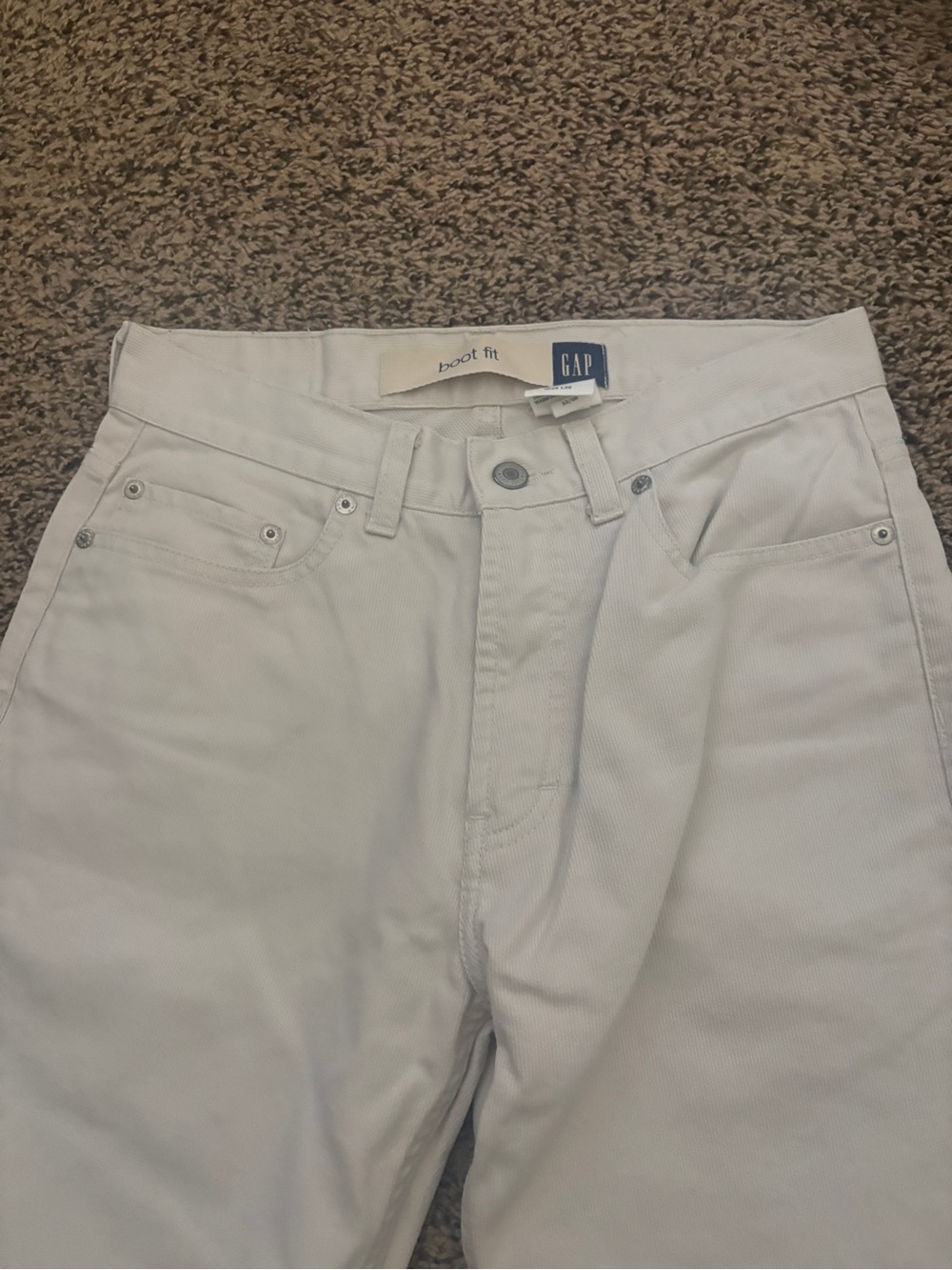GAP Crème corduroy jeans